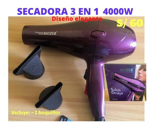 Secadora De Cabello 4000w Salon Design 2 Boquillas