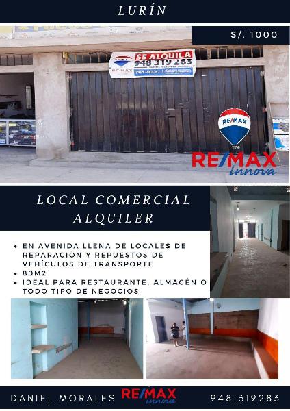 Alquiler de Local Comercial en Lurín