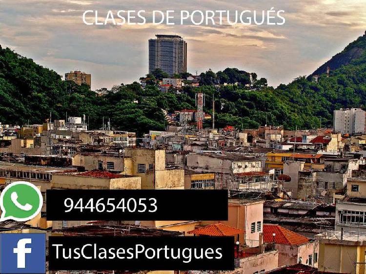 CLASES DE PORTUGUÉS- TRABAJOS ONLINE- TAREAS Y MÁS