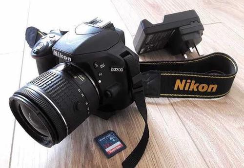 Cámara Nikon D3300 Con Accesorios - Remate Por Ocasión
