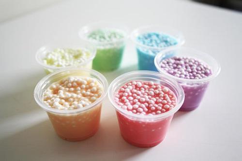 Set 6 Mini Slime Semi Crunchy Color Pastel