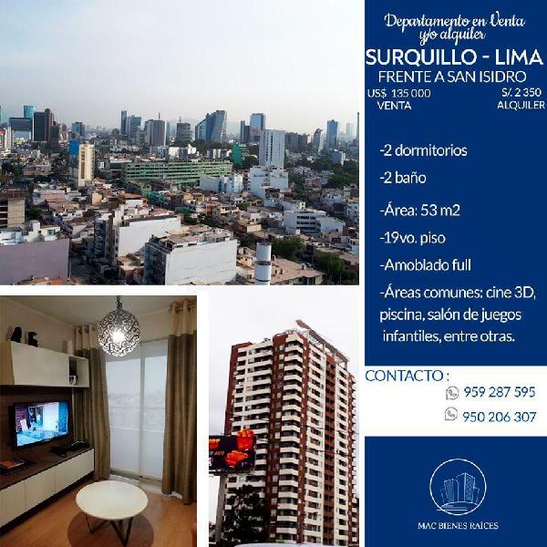 Venta/alquiler de Departamento en Surquillo - Lima