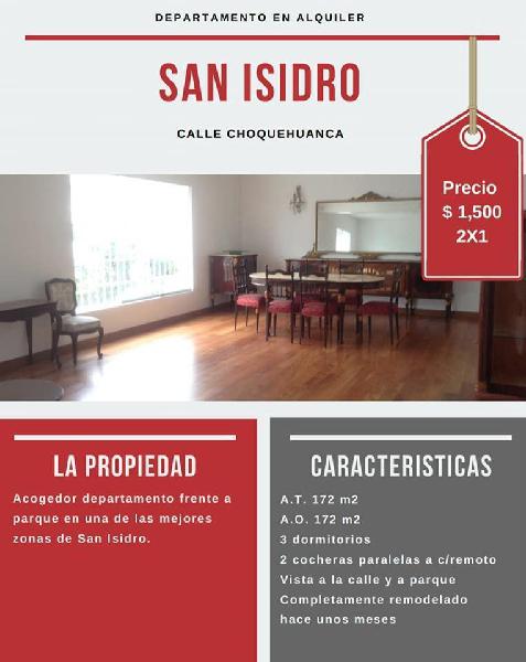 Alquiler Departamento - San Isidro