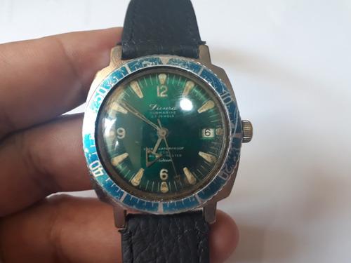 Antiguo Reloj Sicura Submarine Waterprof 70's Escaso