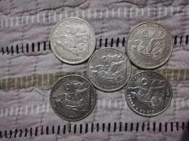 Monedas de plata 9 decimos años varios