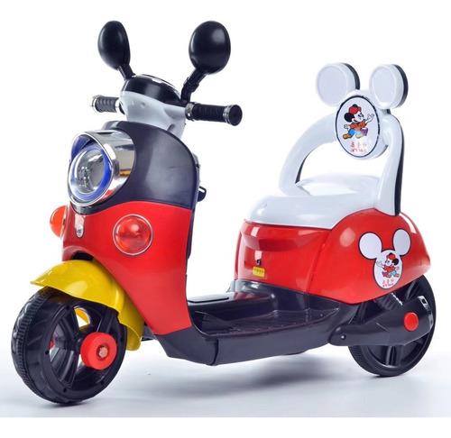 Moto Vespa Mickey Mouse A Bateria Electrico Carro Niño