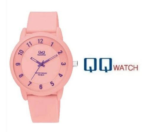 Regalo Mujer Reloj Rosa Q&q Original Nuevo Acuático 10 Bar