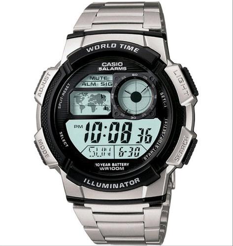 Reloj Casio World Time Ae-1000wd-1bvcf 100% Original Y Nuevo