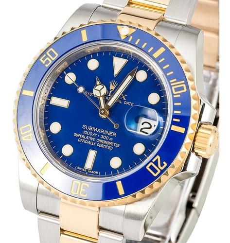 Reloj Rolex Submariner Date (acero/gold Esfera Azul)