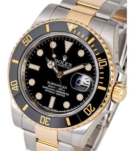 Reloj Rolex Submariner Date (acero/gold Esfera Negra)