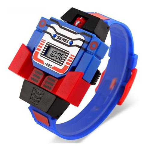 Reloj Transformers Robot Optimus 100% Original Para Niños