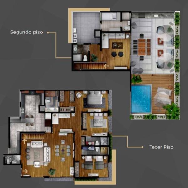 Vendo Duplex en Miraflores, de 356,73 m² con 3 Dorm, 4