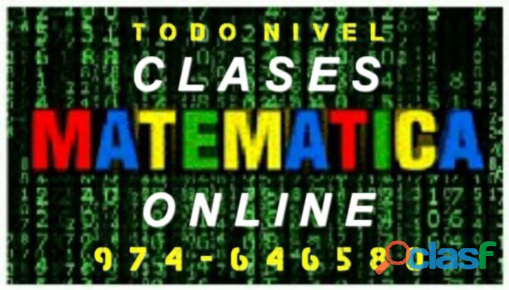 Clases de Matemátocas Online Virtuales