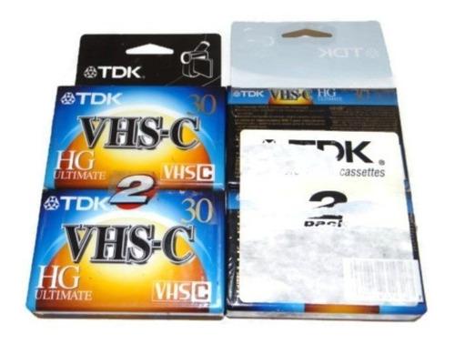 Tdk Vhs-c Hg Ultimate Videocámara Videotape De 2 paquetes