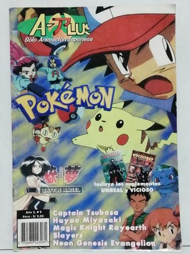A - Plus #9 Revista Manga Anime Pokemon Ash Tsubasa 1999