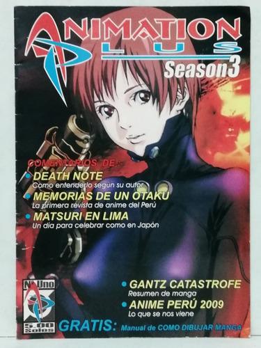 Animation Plus #1 Season 3 Revista Manga Anime Gantz 2008