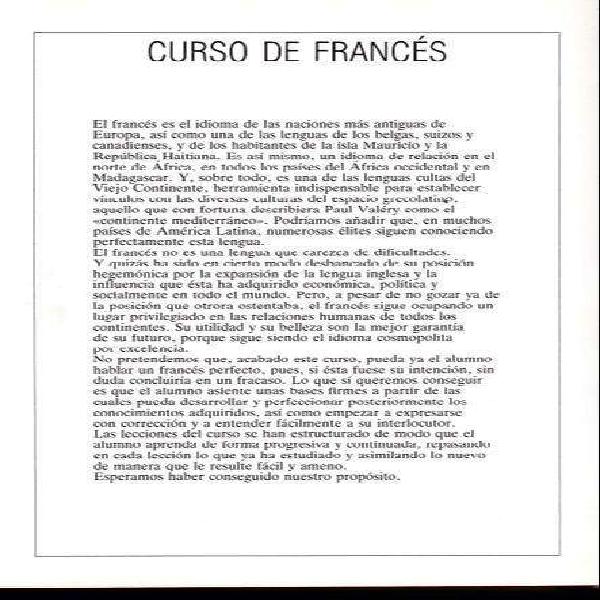 CURSO de Francés en Español