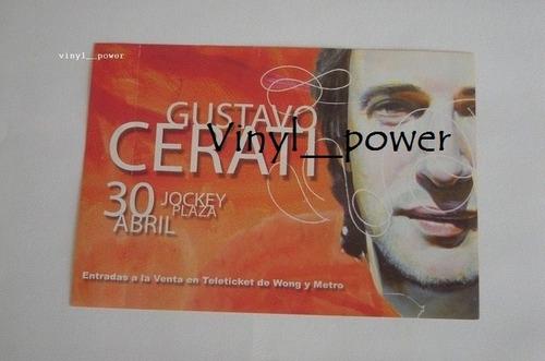 Gustavo Cerati Flyer Concierto En Lima Año 2002 Soda Stereo