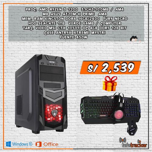 Pc Ryzen 3 1200 / 16gb / Gtx 1050ti / 1tb