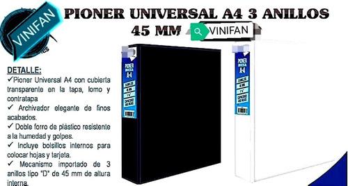 Pioner 3 Anillos Marca Vinifan 45mm (450 Hojas)