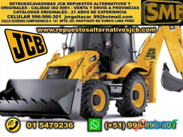 Repuestos JCB excavadoras Lima Perú JCB retroexcavadoras
