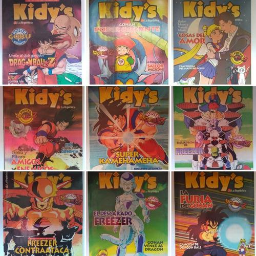 Revista Kidys Lote X 09. Primeros Números, Año 1999 Dbz