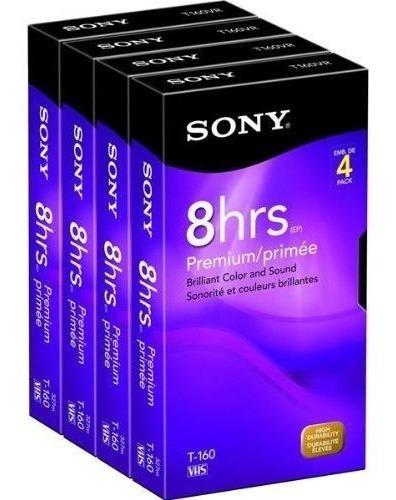 Sony 4t160vf 160-minute Vhs 4-brick