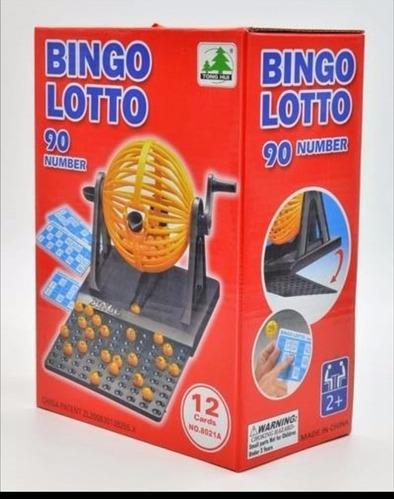 Bingo Lotto Pequeño 90 Números + 12 Cartones
