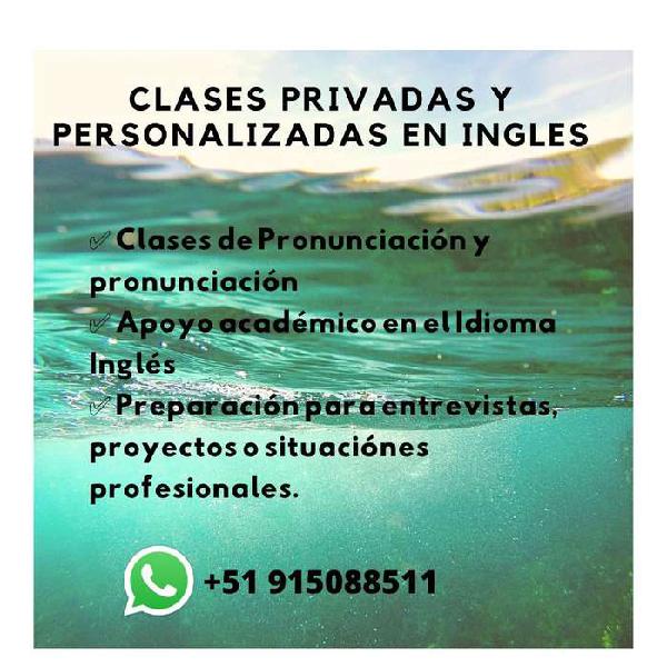 CLASES DE PRONUNCIACION - INGLES NORTEAMERICANO