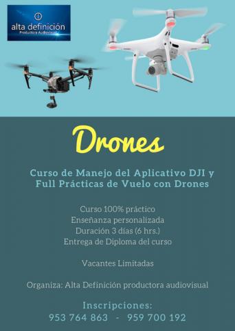 Curso de Manejo del Aplicativo DJI y Vuelo de Drones en Lima