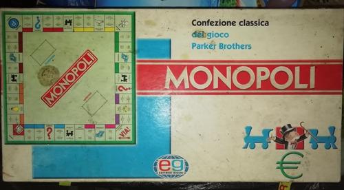 Juego De Mesa -monopoly Clásico - Versión Italia -