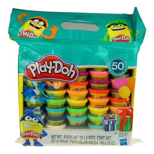 Play Doh Estuche Por 50 Potes De Masa Colores Surtidos
