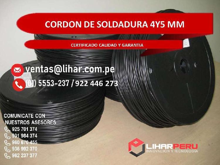 SOLDADURA HDPE 5MM Y 4 MM CORDON DE SOLDADURA / PARA