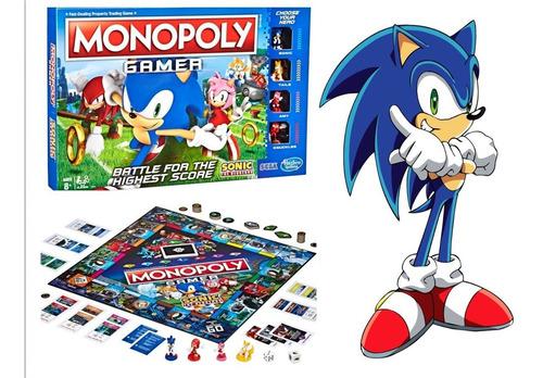 Sonic Monopoly Gamer Hasbro Juego Figura Muñeco Familiar