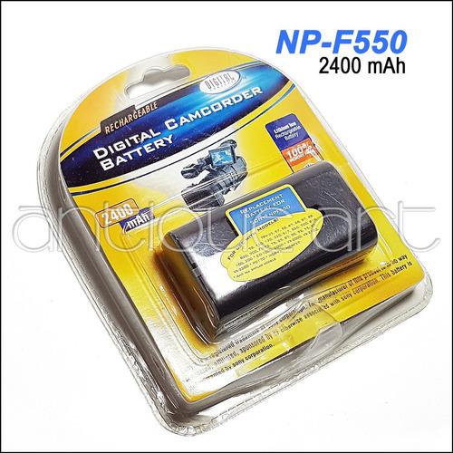 A64 Bateria Np-f550 Recargable 2400 Mah Sony Video Luz Led