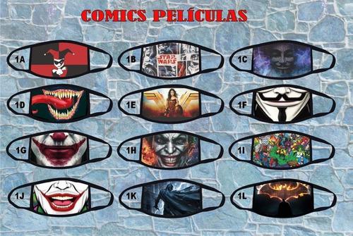 Mascarillas Proteccion De Peliculas, Comics, Musica