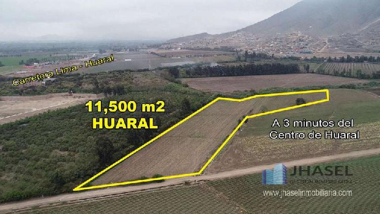 VENDO TERRENO AGRICOLA DE 11,500 M2 EN HUARAL