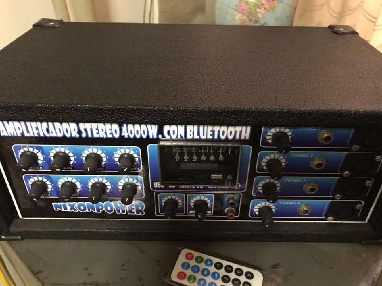 Equipo sonido amplificador 2 parlantes Onkyo bluetooth