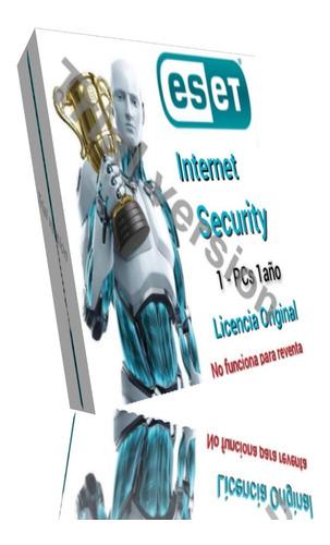 Licencia Eset Internet Security Original, 1pcs 1año
