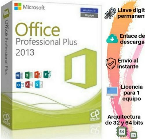 Licencia Office Pro Plus 2013 Original 1pc Permamente Retail
