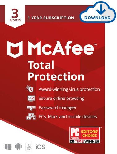 Mcafee Total Protection Unlimited 1 Año, 5 Equipos