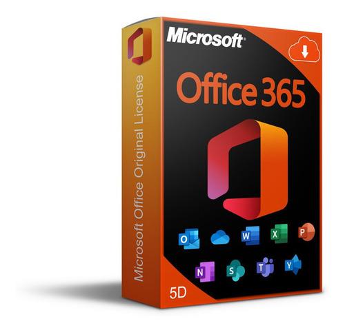 Office 365 Para 5 Dispositivos + 5tb De Almacenamiento