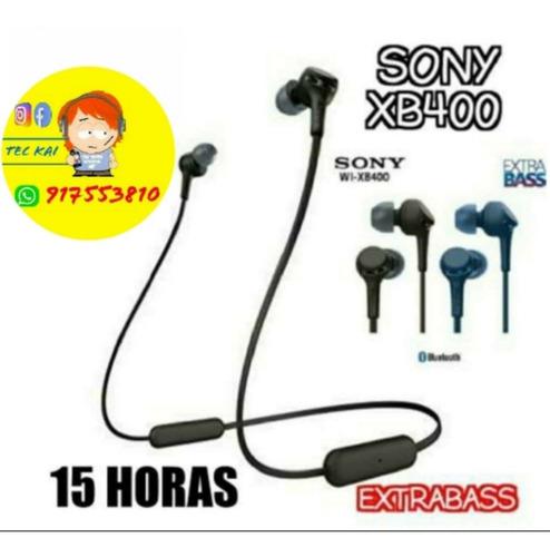 Audífono Bluetooth Sony Wi-xb400, Extrabass, 15 Horas.