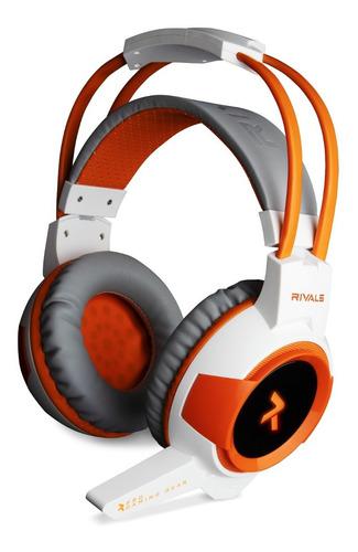 Auricular Rivlas- Mercury Orange & White Virtual Sound 5.1