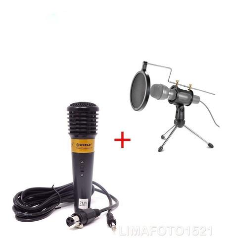 Microfono Profesional+soporte Con Filtro Pop Ps-5-tienda