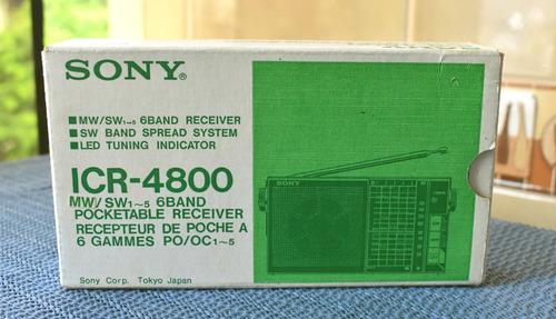 Radio Sony Icr 4800 Multibanda Made In Japan En Caja