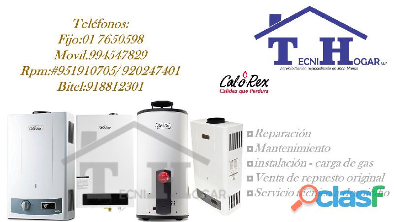 servicio de TERMOTANQUES (CALOREX) (01)7650598