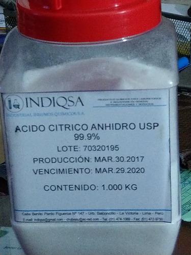Acido Citrico Anhidro Usp 99.9%