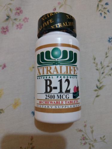 B-12 (cianocobalamina) 2,500 Mcg. X 60 Tabletas