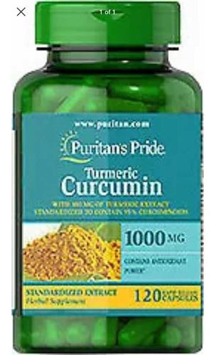 Curcuma Turmeric 1000mg 120 Capsulas Puritan